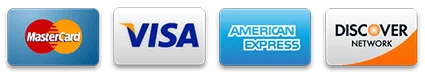 Accepted payment cards